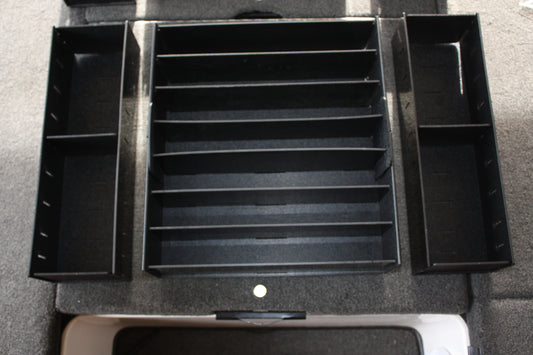 NPDSK0012 Skeeter®  2010 ZX 225, 2012-2014 ZX20/21, 2014-2016 FX, 2009-2011 ZX200 FRONT DECK COMPARTMENT 2 TRAY SYSTEM
